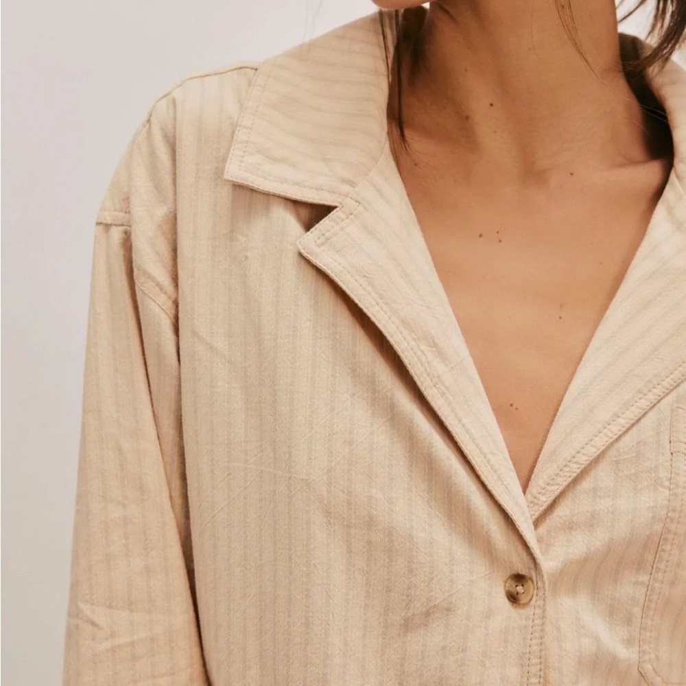 We The Free Cream Utility Jacket free people nwt size xl - Picture 2 of 5